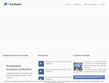 Tablet Screenshot of fujielectric.eu